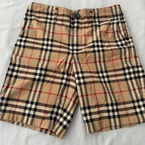Burberry Tan Checkered boys Shorts